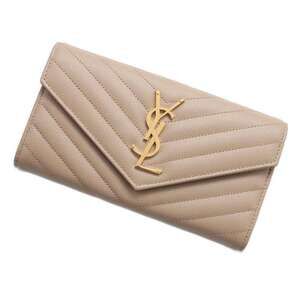 Saint Laurent Paris Cassandra Quilted Flap Wallet